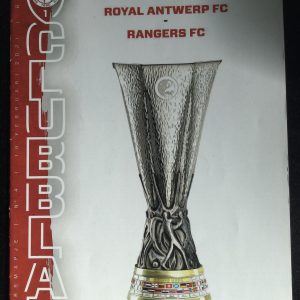 Royal Antwerp v Rangers Europa League Matchday Programme 2021