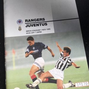 Rangers v Juventus Champions League Matchday Programme 1995