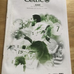 Celtic v Ajax Friendly Matchday Programme 2002