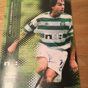 Celtic v Cwmbran Town UEFA Cup Matchday Programme 1999