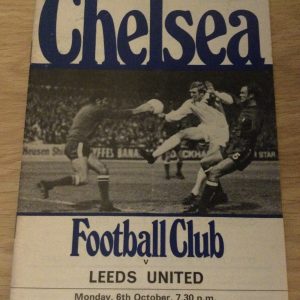Chelsea v Leeds United League Cup Replay Matchday Programme