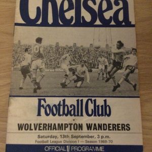 Chelsea v Wolverhampton Wanderers League Matchday Programme 1969