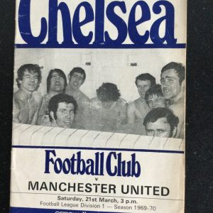 Chelsea v Manchester United League Matchday Programme 1970