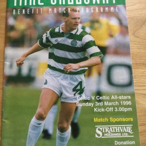 Celtic v Celtic All Stars Mike Galloway Benefit Match, Matchday Programme 1996
