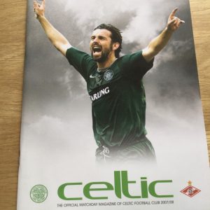 Celtic v Spartak Moscow Champions League Qualifier Matchday Programme 2007