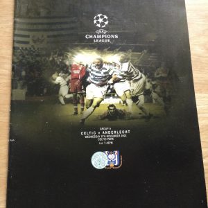 Celtic v Anderlecht Champions League Matchday Programme 2003