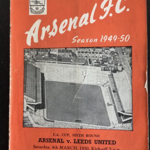 Arsenal v Leeds United F.A.Cup Matchday Programme 1950