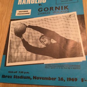 Rangers v Gornik Zabrze E.C.W.C. Matchday Programme 1969