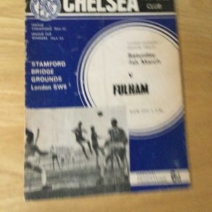 Chelsea v Blackpool League Matchday Programme 1967