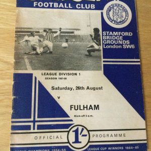 Chelsea v Fulham League Matchday Programme 1967