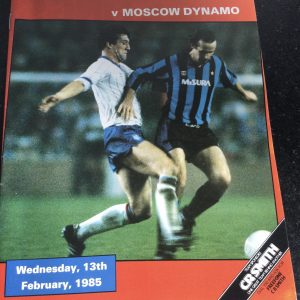 Rangers v Moscow Dynamo Friendly Matchday Programme 1985