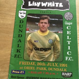 Dundalk v Celtic Friendly Matchday Programme 1991