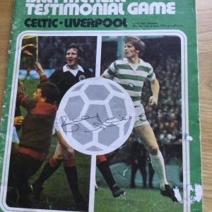 Celtic v Liverpool Billy McNeill Testimonial Match, Matchday Programme 1974