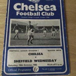 Chelsea v Sheffield Wednesday League Matchday Programme 1963