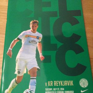 Celtic v KR Reykjavik Champions League Matchday Programme 2014