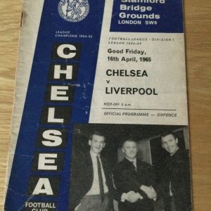Chelsea v Liverpool League Matchday Programme 1965