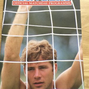 Rangers v Manchester United Pre-Season Friendly Matchday Programme 1990