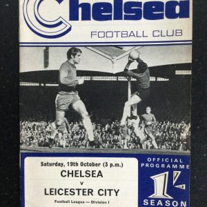 Chelsea v Leicester City League Matchday Programme 1968
