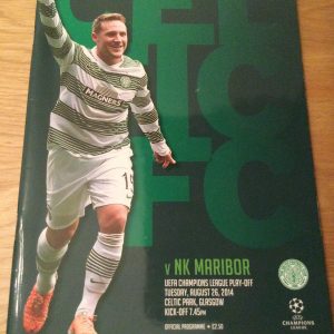 Celtic v Maribor Champions League Matchday Programme 2014