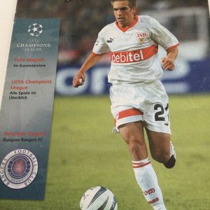 Stuttgart v Rangers Champions League Official Copy & (Press Copy) Matchday Programmes 2003