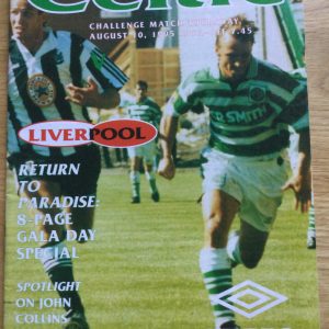 Celtic v Liverpool Challenge Match, Matchday Programme 1995