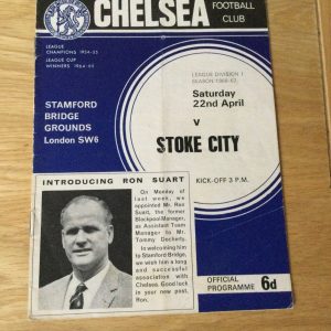Chelsea v Stoke City League Matchday Programme 1967