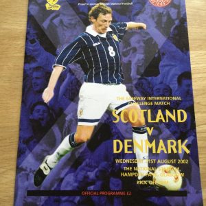 Scotland v Denmark Challenge Match, Matchday Programme 2002