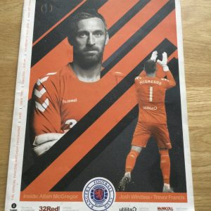 Rangers v Shkupi Europa League Matchday Programme 2018