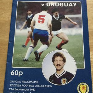Scotland v Uruguay Challenge Match, Matchday Programme 1983