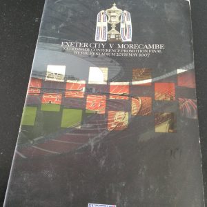 Exeter City v Morecambe Nationwide Conference Promotional Final Matchday Programme 2007
