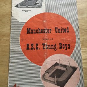 Manchester United v B.S.C. Young Boys Friendly Matchday Programme 1958