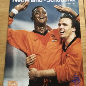 Netherlands v Scotland Friendly Matchday Programme 2000