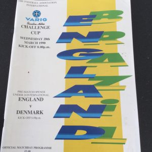 England v Brazil Challenge Cup Matchday Programme 1990