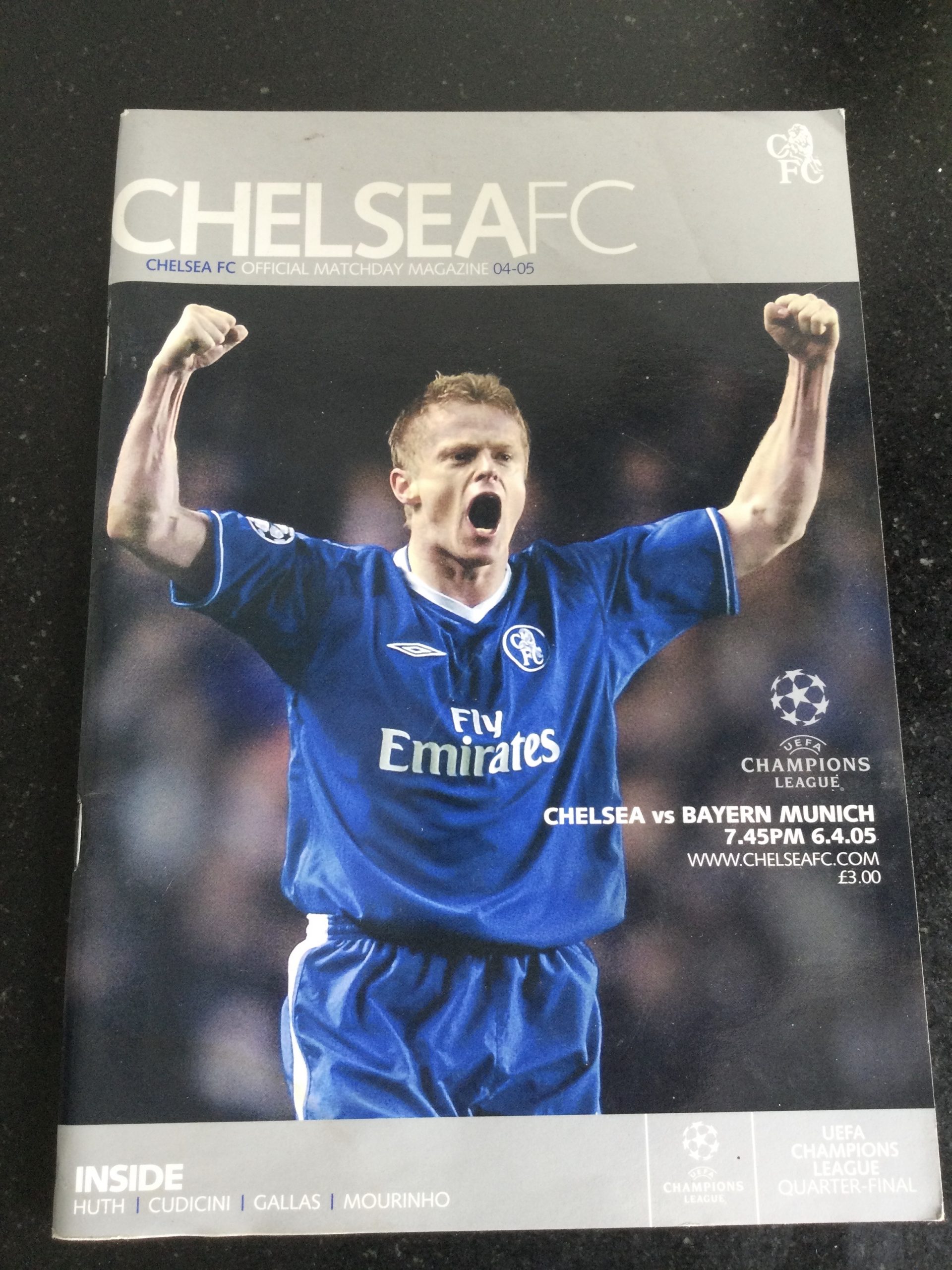 Chelsea v Bayern Munich Champions League Matchday Programme 2005