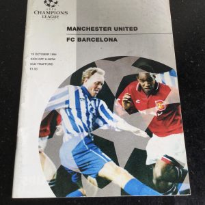Manchester United v Barcelona Champions League Matchday Programme 1994