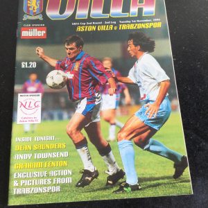 Aston Villa v Trabzonspor UEFA Cup Matchday Programme 1994
