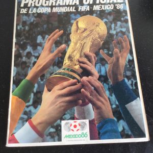 Official World Cup De La Copa Mundial FIFA Mexico 1986 Brochure Mexico Edition