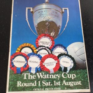 Fulham v Derby County Watney Cup Matchday Programme 1970