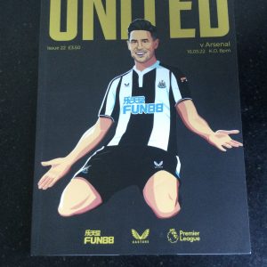 Newcastle United v Arsenal League Matchday Programme 2022