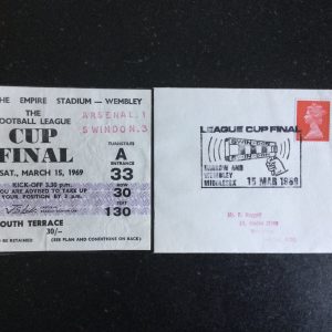 Arsenal v Swindon League Cup Final Commemorative Cover 1969