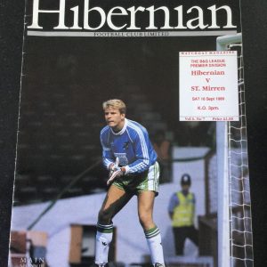Hibernian (Hibs) v St Mirren League Matchday Programme 1989