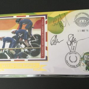 Benham Cycling Men's Team Sprint Best in the World Collection First Day Cover Signed Rio Olympic Games 2016