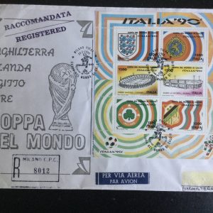 FIFA ITALIA '90 World Cup Italian Commemorative Cover 1990