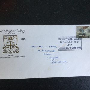 Queen Margaret College Commemorative Centenary Year Cover 1975