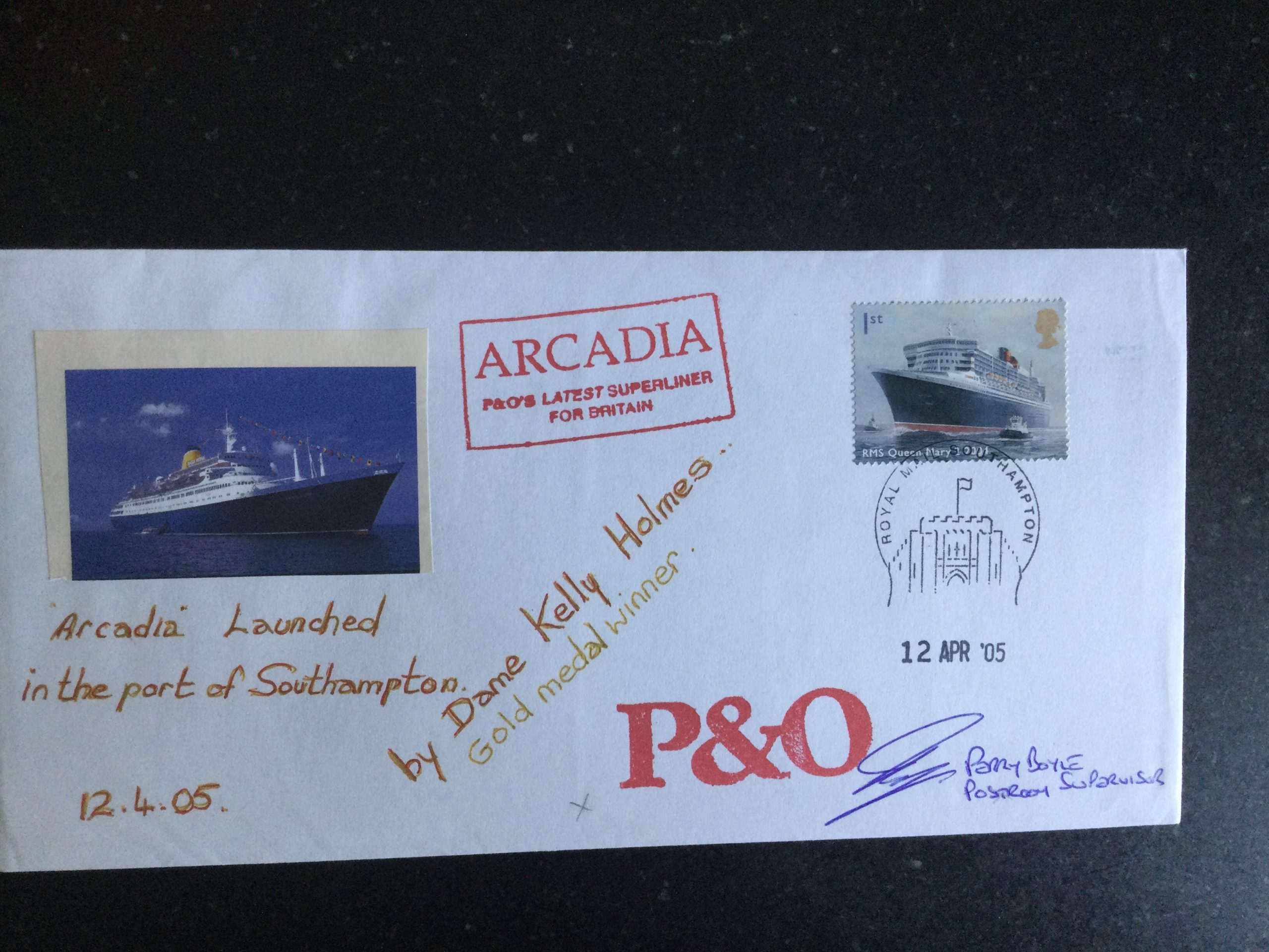 Arcadia P & O's Super Liner Launch Commemorative Cover 2005