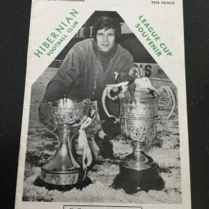 Hibernian (Hibs) v Ayr United League Cup Matchday Programme 1972
