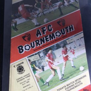 Bournemouth v Walsall League Matchday Programme 1985