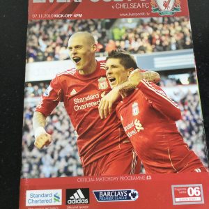 Liverpool v Chelsea League Matchday Programme 2010