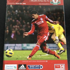 Liverpool v Wigan Athletic League Matchday Programme 2011