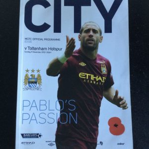 Manchester City v Tottenham Hotspur League Matchday Programme 2012